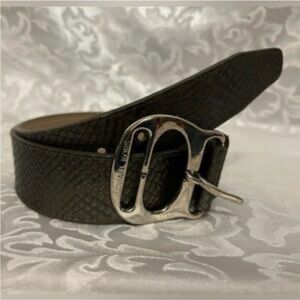 Michael Kors Animal Skin Belt Pewter